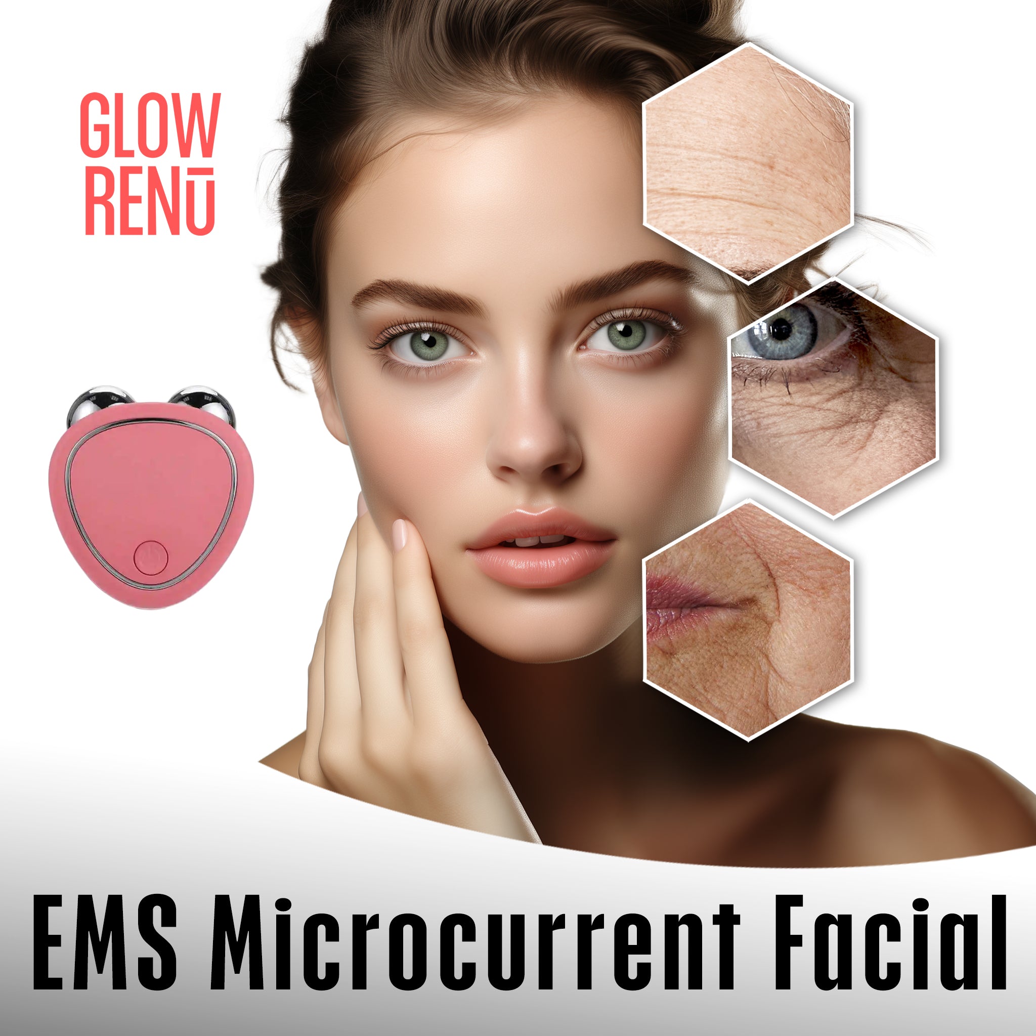 GlowRenu™ Microcurrent FaceLift Massager